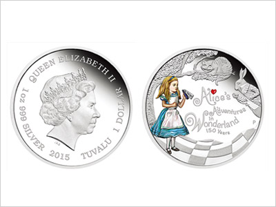 Treasure Island 商品一覧 不思議の国のアリス150周年 1オンス記念銀貨