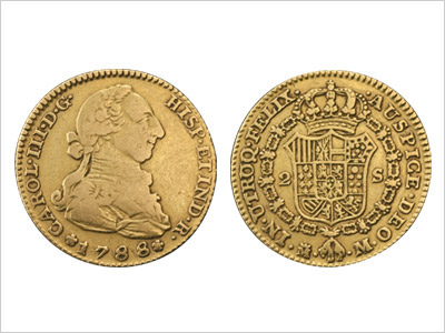 Treasure Island 商品一覧 スペイン王カルロス3世 エスクード金貨