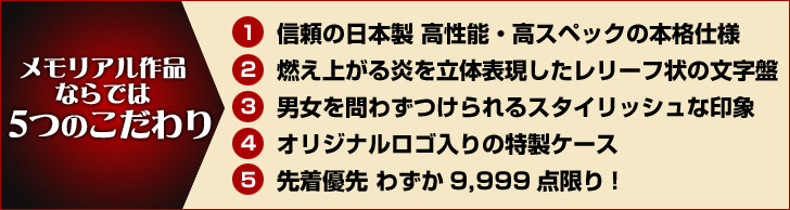 発売元】火拳のエース 炎の記憶 限定版公式メモリアルウォッチ