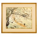 川合玉堂筆　花箋 額装