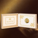 天皇陛下御即位5周年記念＜五色の祝福＞ダイヤモンド入り大型カラー金貨