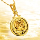 ＜しあわせのShip's Cat金貨＞純金コインの宝飾ペンダント