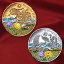 天皇皇后両陛下モンゴル国御訪問記念 公式カラー金貨・銀貨