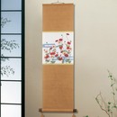 手描き京友禅　皇居の花 慶びの12ヵ月　金銀彩布絵掛軸コレクション