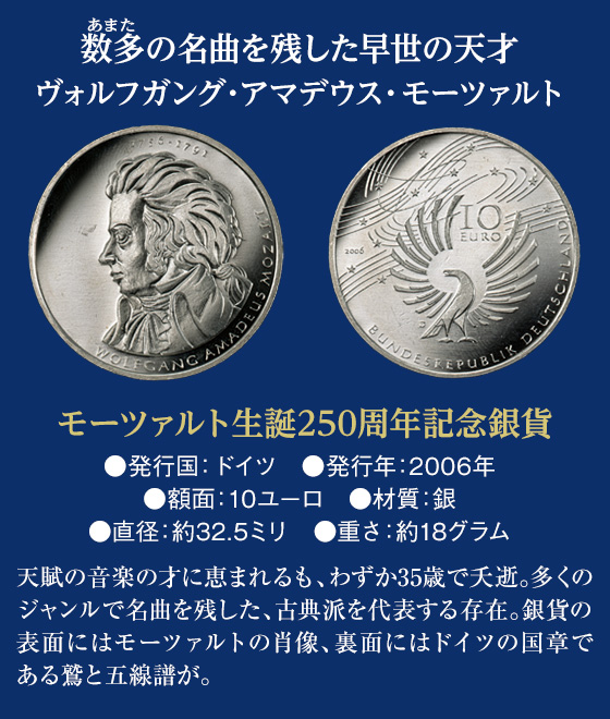 ベートーヴェン生誕250周年記念 偉大なる音楽家 歴史的貨幣