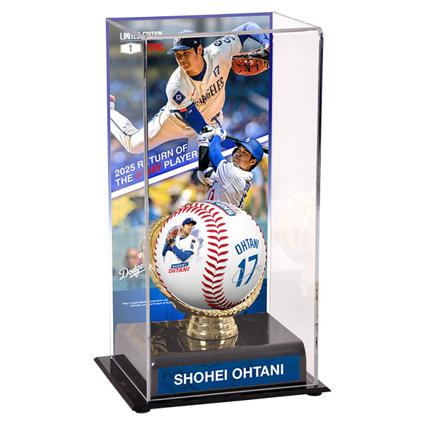 大谷翔平 二刀流復活記念 公式ベースボール 特製展示ケース入り