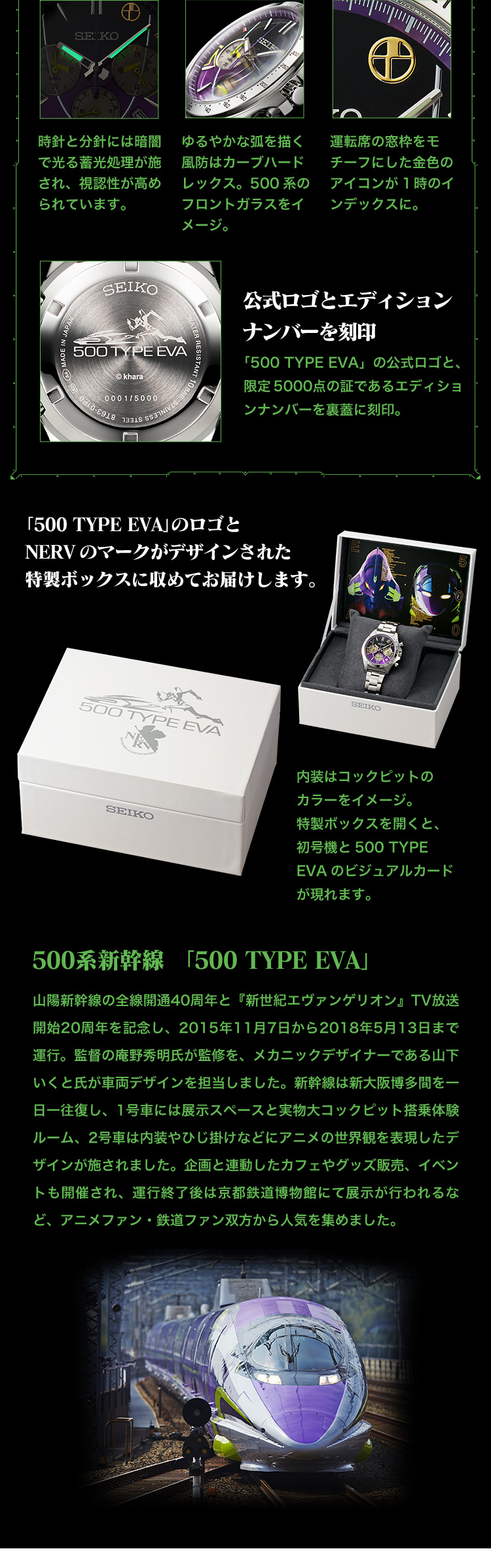 セイコー 500 TYPE EVA ウオッチ／プレミアムキャラクターグッズ通販サイト「PREMICO」プレミコ