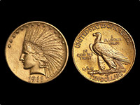 アメリカ合衆国　ヤングインディアン 10ドル金貨